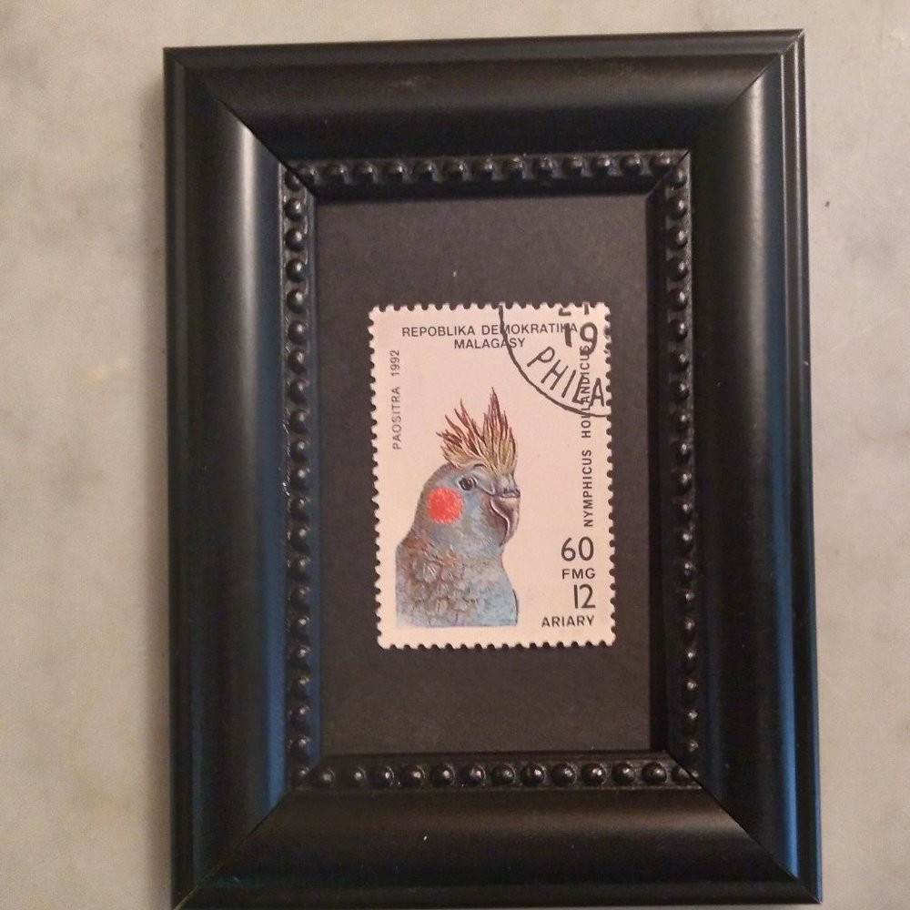 Tchotchke Stamp Art -  Cockatiel